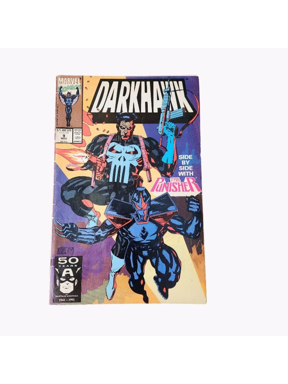 Marvel Darkhawk And The Punisher #9 Comic Book Collector Bagged Boarded